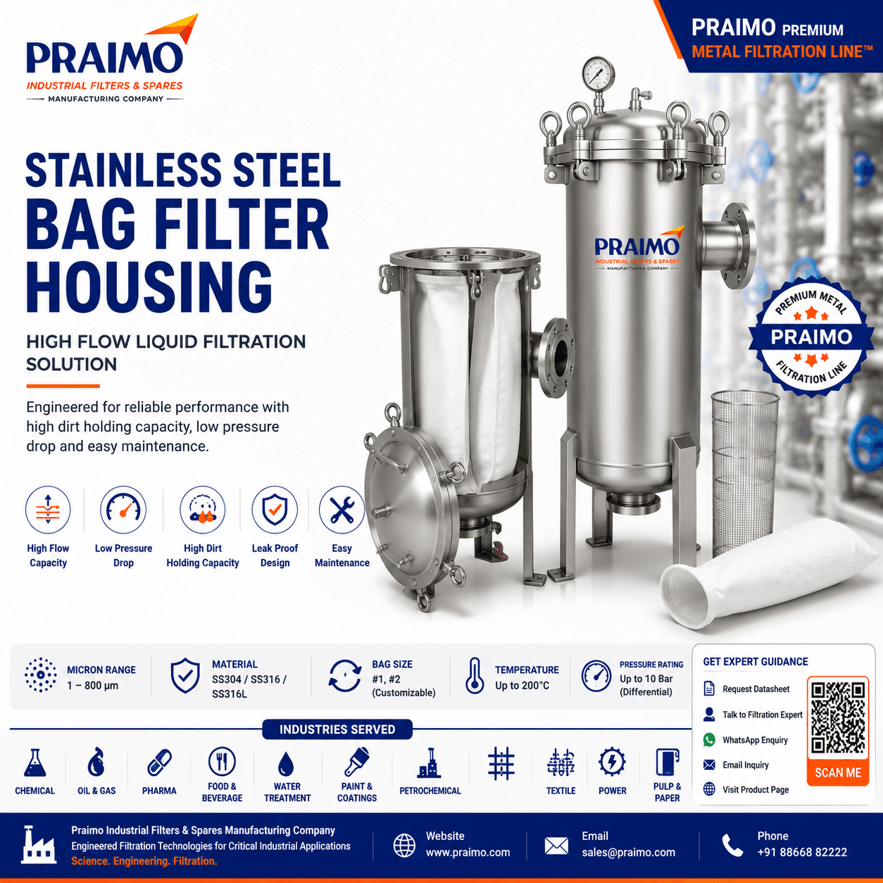 stainless-steel-bag-filter-housing-praimo
